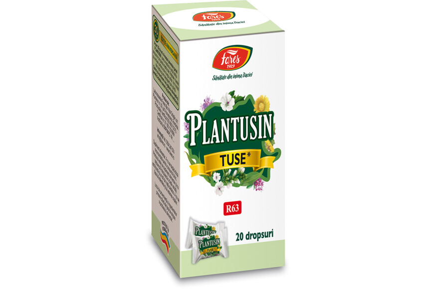 Plantusin Tuse, 20 dropsuri, Fares