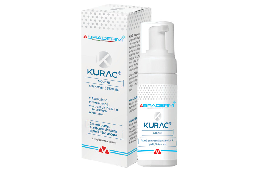 Spuma fara uscare Kurac, 100 ml, Braderm