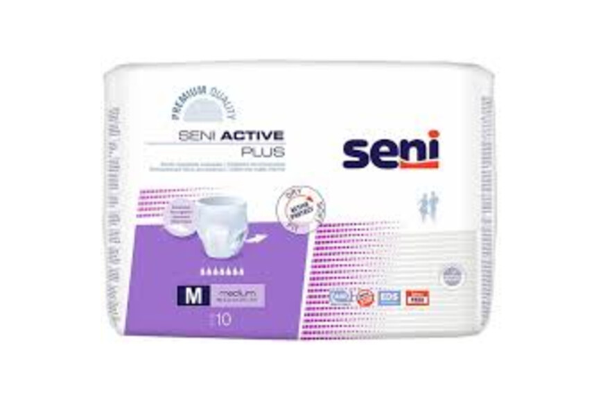 Scutece pentru adulti Active Plus, Medium, 10 bucati, Seni