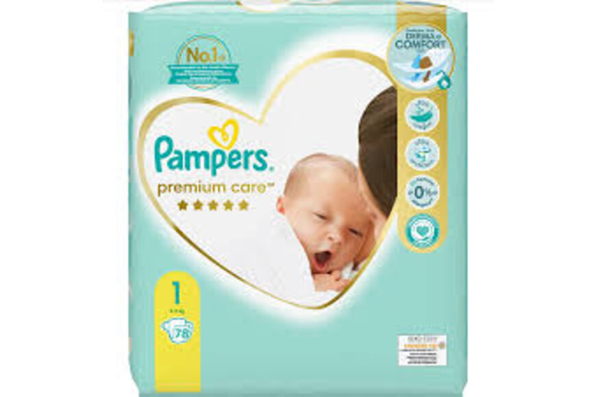 Scutece Premium Care, Nr. 1, 2-5 kg, 78 buc, Pampers