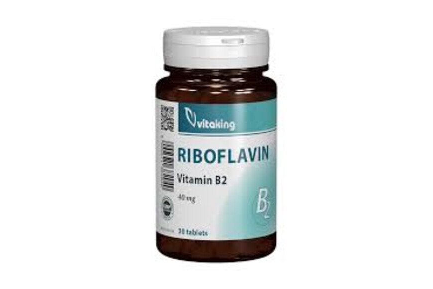 Vitamina B2 Riboflavin 40mg, 30 capsule, Vitaking