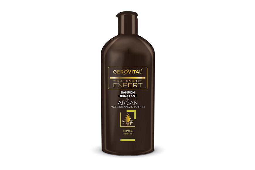 Sampon hidratant cu argan Tratament Expert, 250 ml, Gerovital