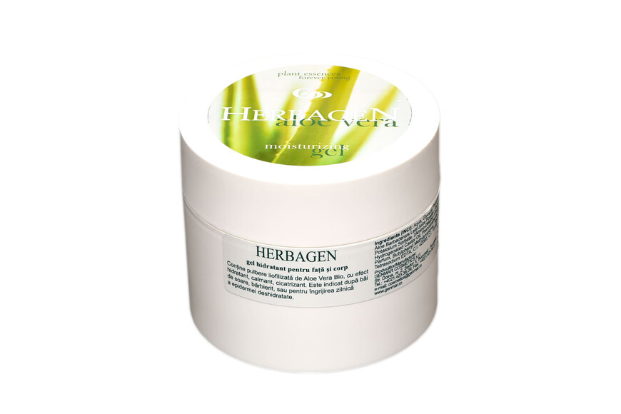 Gel hidratant cu extract de Aloe Vera, 150 ml, Herbagen