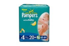 Scutece Pampers active Baby 4 Maxi, 7-14 kg, 20 buc