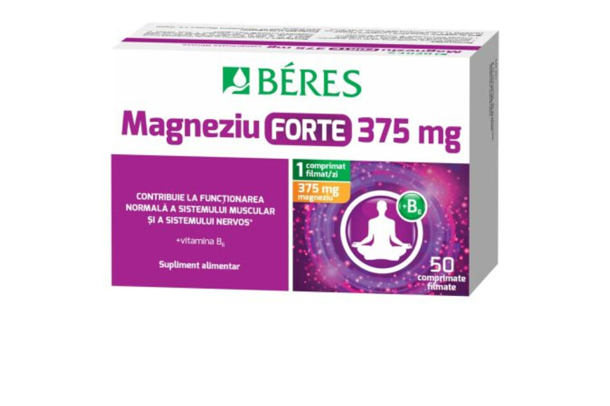 Magneziu + B6, 50 comprimate, Beres