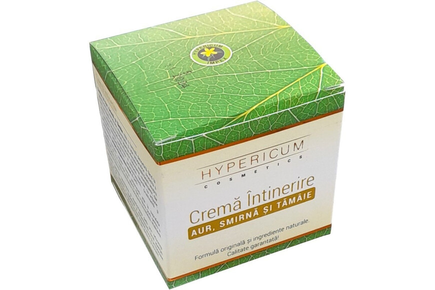Crema de Intinerire cu Aur, Smirna si Tamaie 40ml, Hypericum