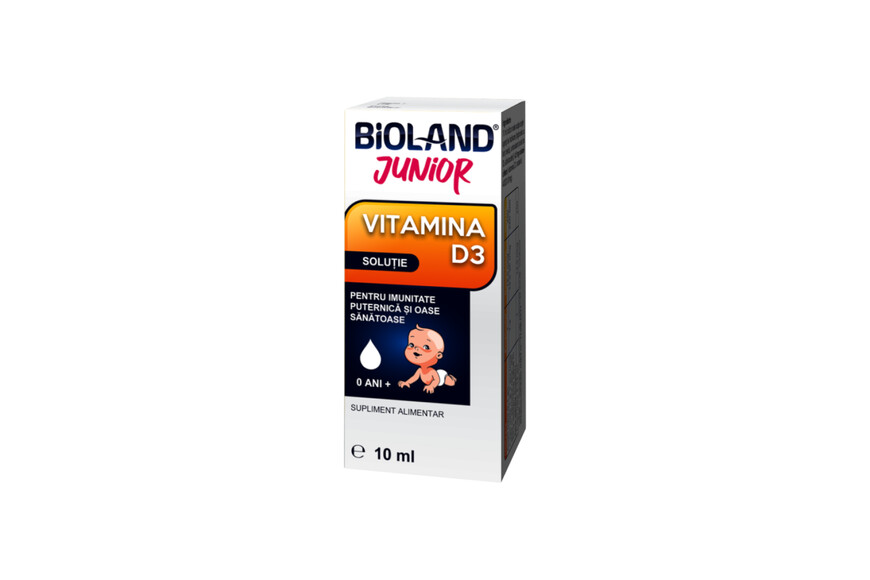 Bioland vitamina D3 Junior, solutie, 10 ml, Biofarm