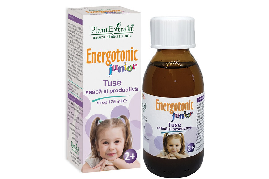 Sirop Energotonic Junior Tuse, 125 ml, Plant Extrakt