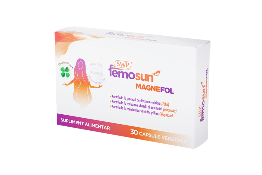Femosun Magnefol, 30 capsule vegetale, Sun Wave Pharma