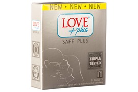 Prezervative Safe Plus, 3 bucati, Love Plus 