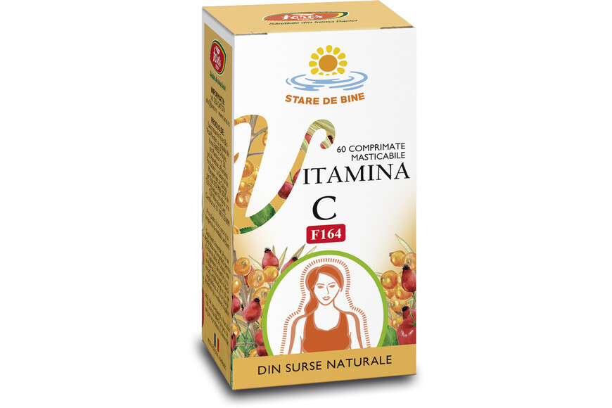 Vitamina C naturala F164, 60 comprimate, Fares