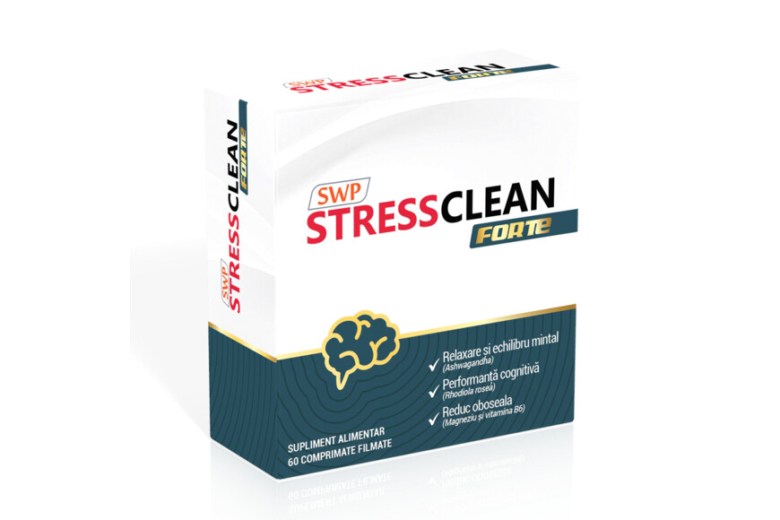 Stressclean Forte, 60 comprimate, Sun Wave Pharma