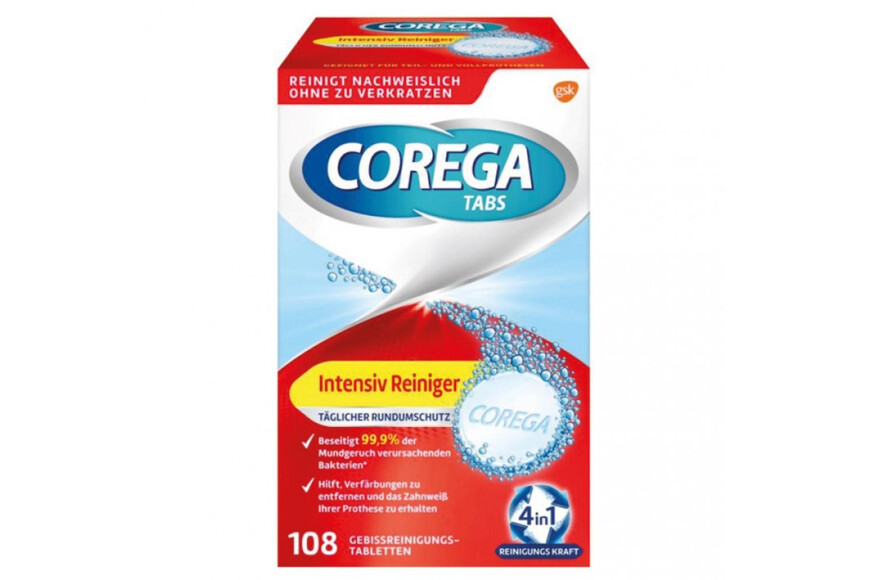 Corega Tabs Intensive Reiniger, 108 tablete efervescente, GSK