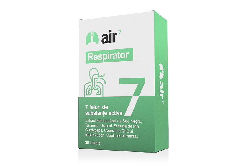 Air 7 Respirator, 30 tablete, Green Splid