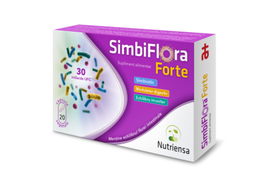 SimbiFlora Forte, 10 capsule, Antibiotice SA