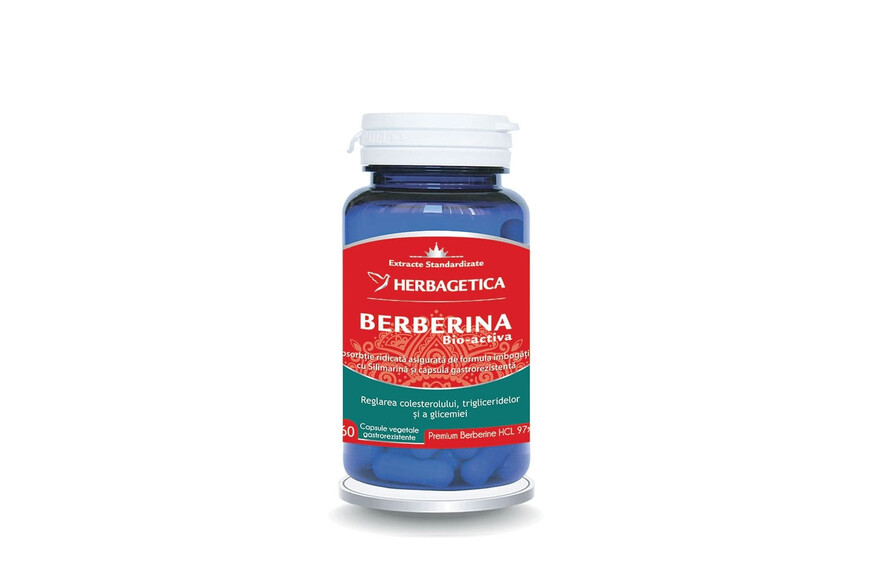 Berberina Bio-activa, 60 capsule, Herbagetica