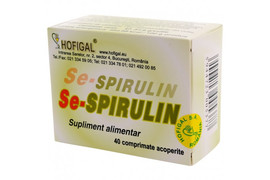 Se-Spirulin, 40 comprimate, Hofigal 