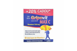 Gripovit Max C 850 mg, 12 plicuri, Zdrovit