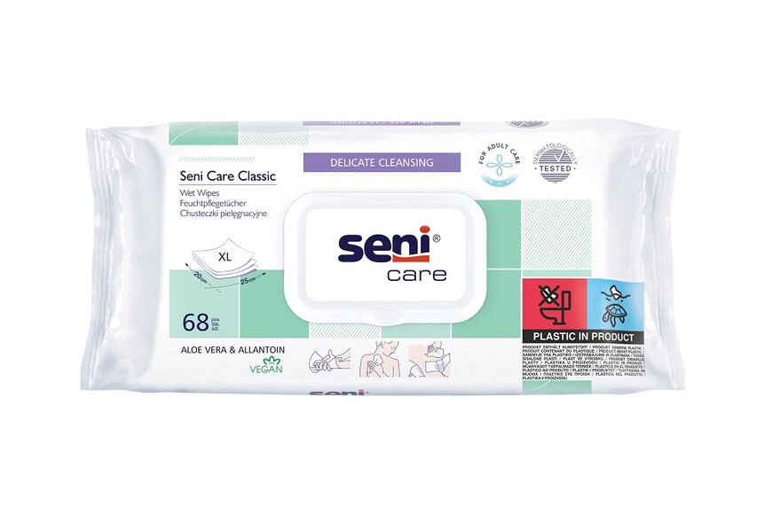 Servetele umede, XL, 68 buc, Seni Care
