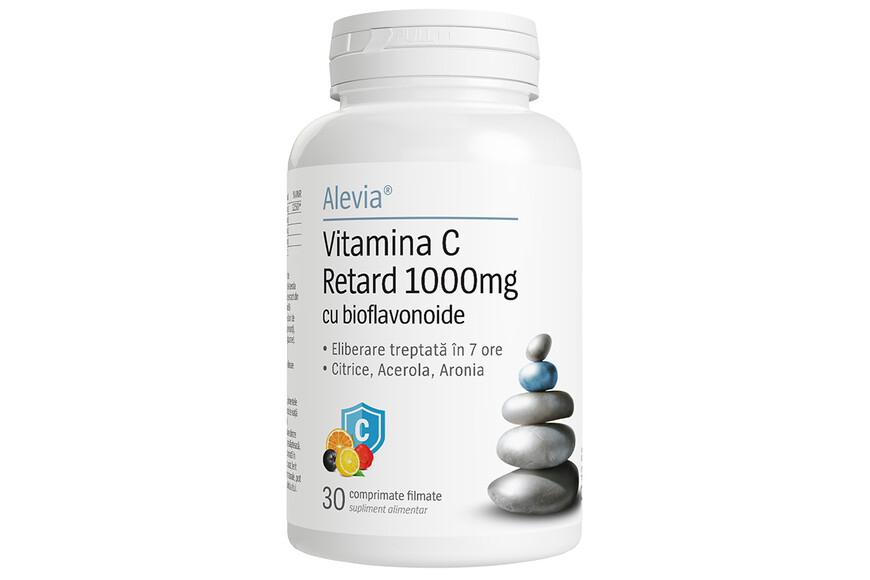 Vitamina C Retard 1000mg, 30 comprimate filmate, Alevia
