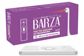 Test de sarcina ultrasensibil caseta, Barza