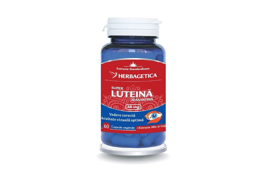 Super Luteina Zeaxantina 48mg, 60 capsule, Herbagetica