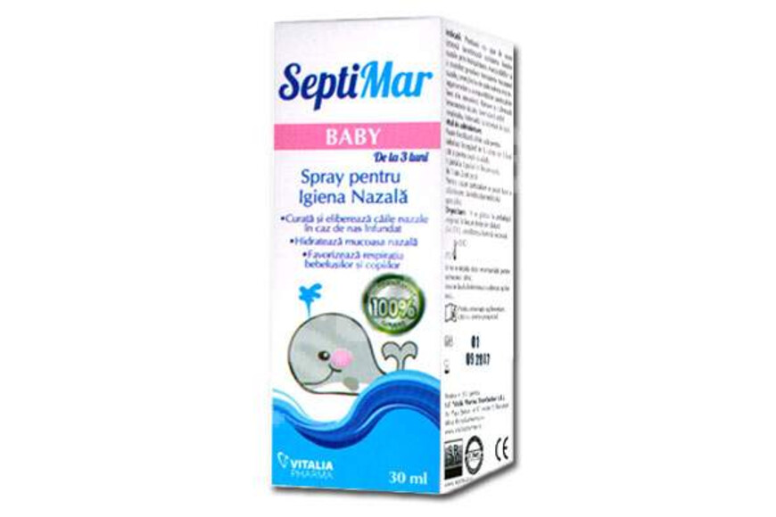 Septimar Baby Spray nazal cu Apa de Mare Izotona, 30 ml