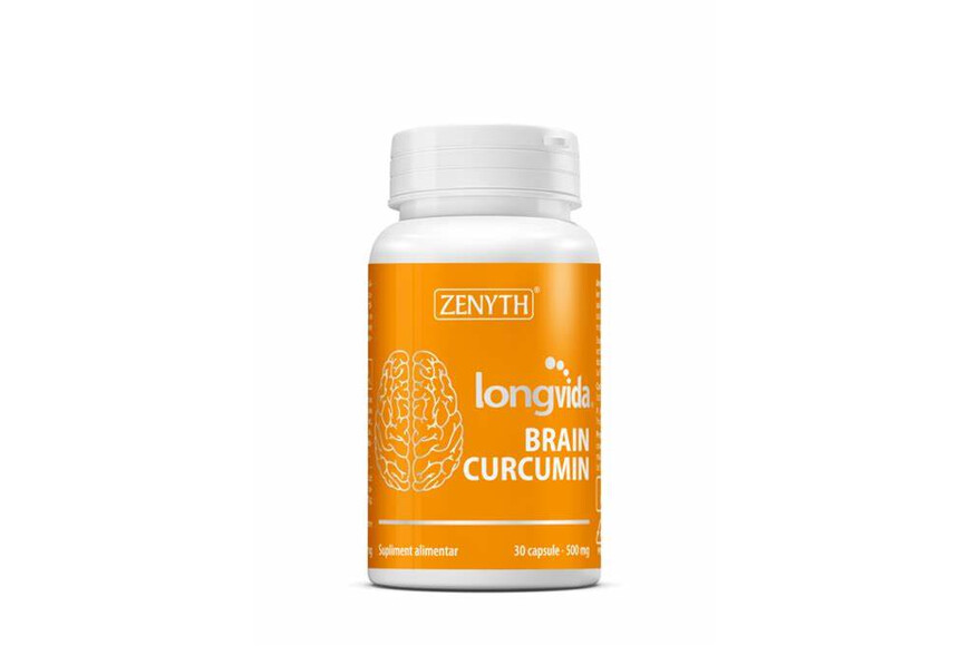 Longvida Brain Curcumin, 500 mg, 30 capsule, Zenyth