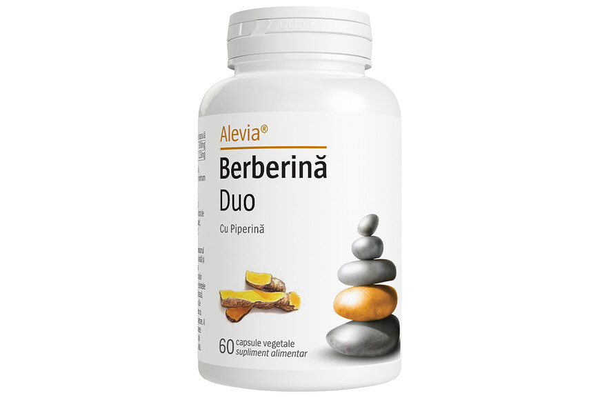Berberina Duo cu Piperina, 60 capsule, Alevia