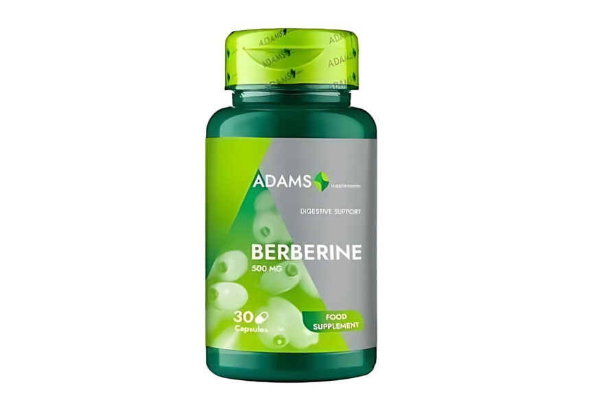 Berberina, 500 mg, 30 capsule, Adams Supplements