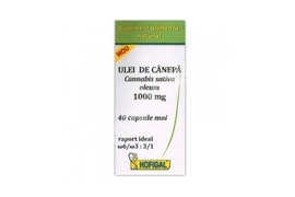 Ulei de canepa 1000 mg, 40 capsule, Hofigal