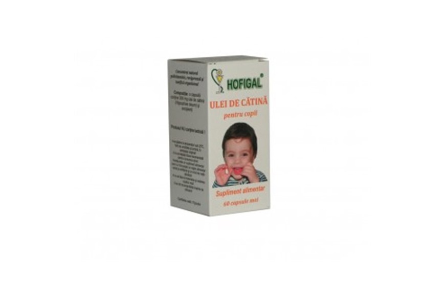 Ulei de catina pentru copii, 60 capsule, Hofigal