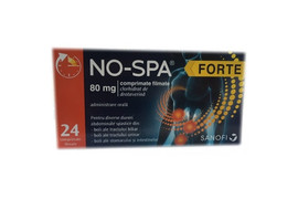 No Spa Forte 80 mg pentru barbati, 24 comprimate, Sanofi