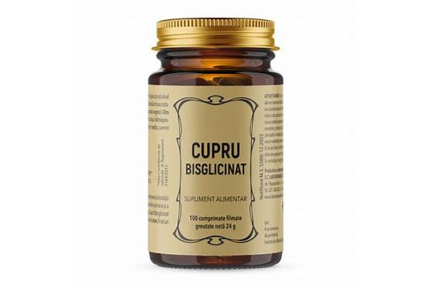 Cupru chelat bisglicinat, 100 comprimate, Remedia
