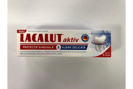 Pasta de dinti Lacalut Aktiv Protectie gingivala si Albire delicata, 75 ml, Zdrovit