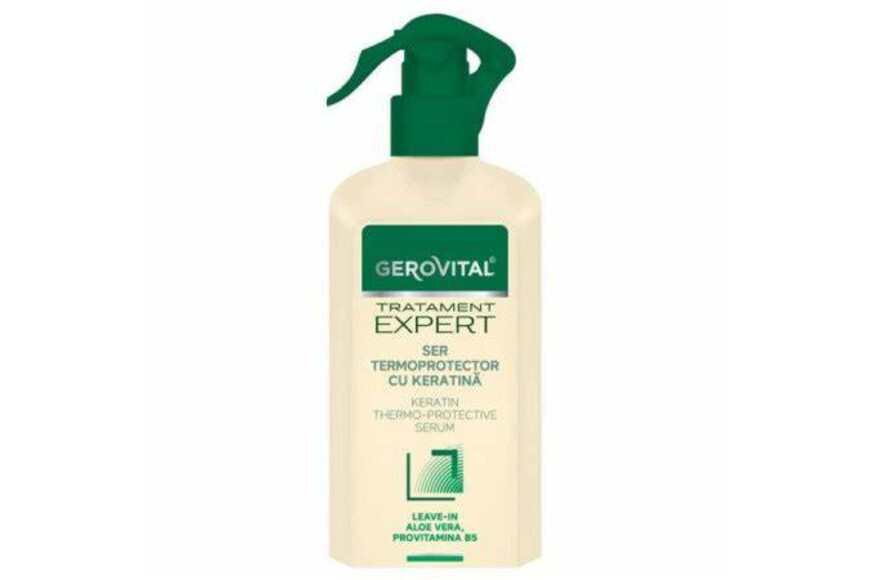 Ser termoprotector cu keratina Tratament Expert, 150 ml, Gerovital