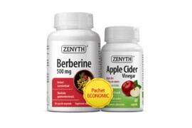 Berberine + Apple Cider Vinegar, Pachet 60+60 capsule, Zenyth
