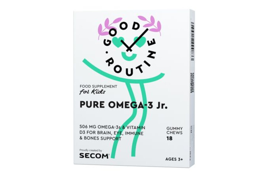 Pure Omega-3 Jr, 18 jeleuri, Secom