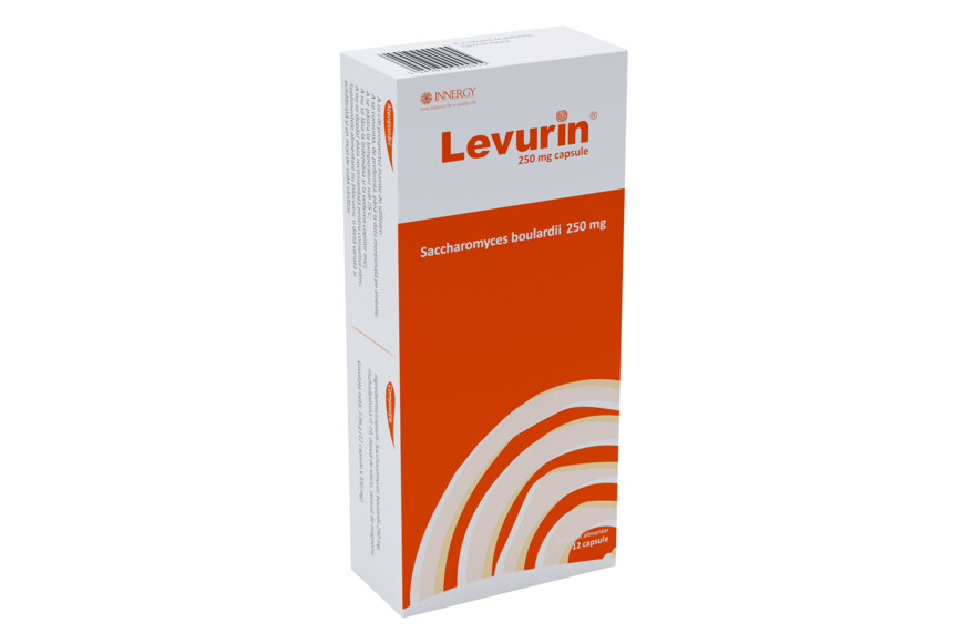Levurin, 250 mg, 12 capsule, Innergy