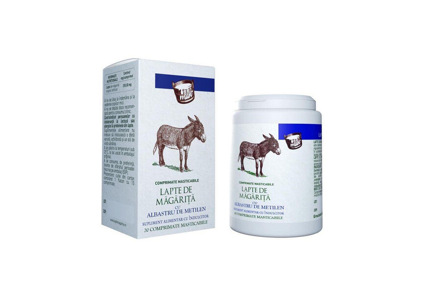 Lapte de magarita cu albastru de metilen, 20 comprimate, Eurobrands