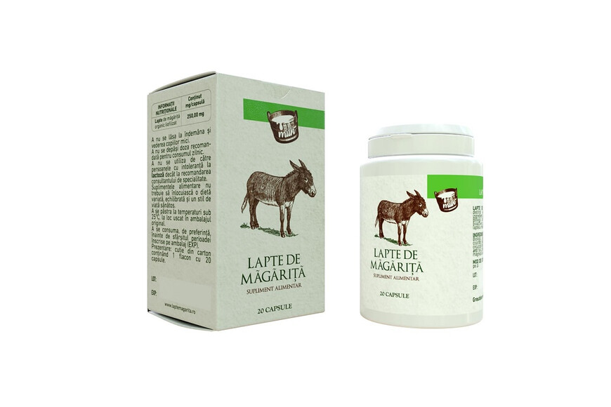 Lapte de magarita, 250 mg, 20 capsule, Eurobrands