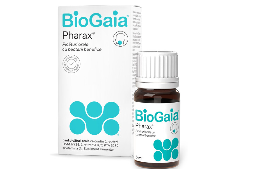 Pharax D3 BioGaia Picaturi orale probiotic, 5 ml, Ewopharma