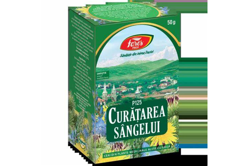 Ceai curatarea sangelui, P125, 50 g, Fares