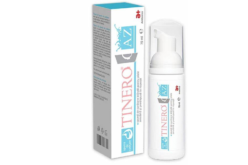 Tinero Az Spuma de curatare, 70 ml, Antibiotice SA