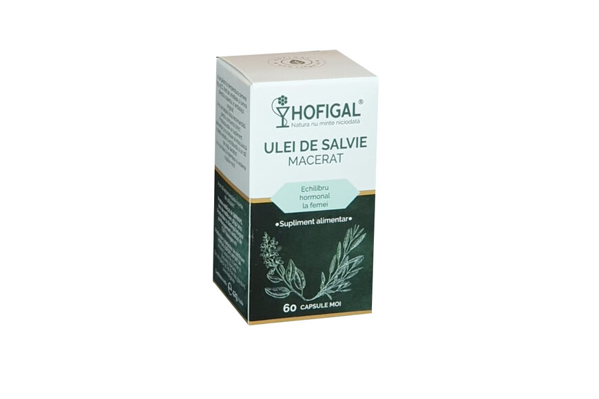 Ulei de salvie, 60 capsule, Hofigal
