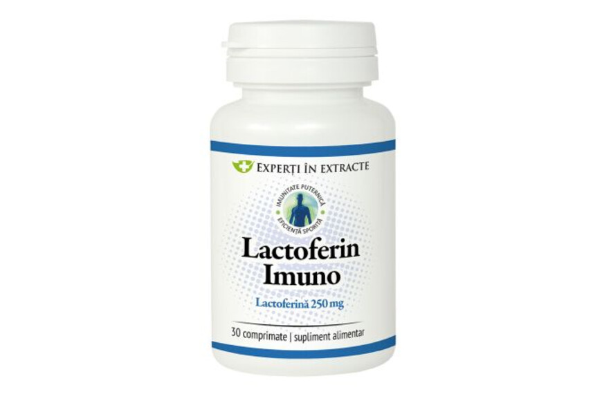 Lactoferin Imuno Experti in Extracte, 30 comprimate, Dacia Plant