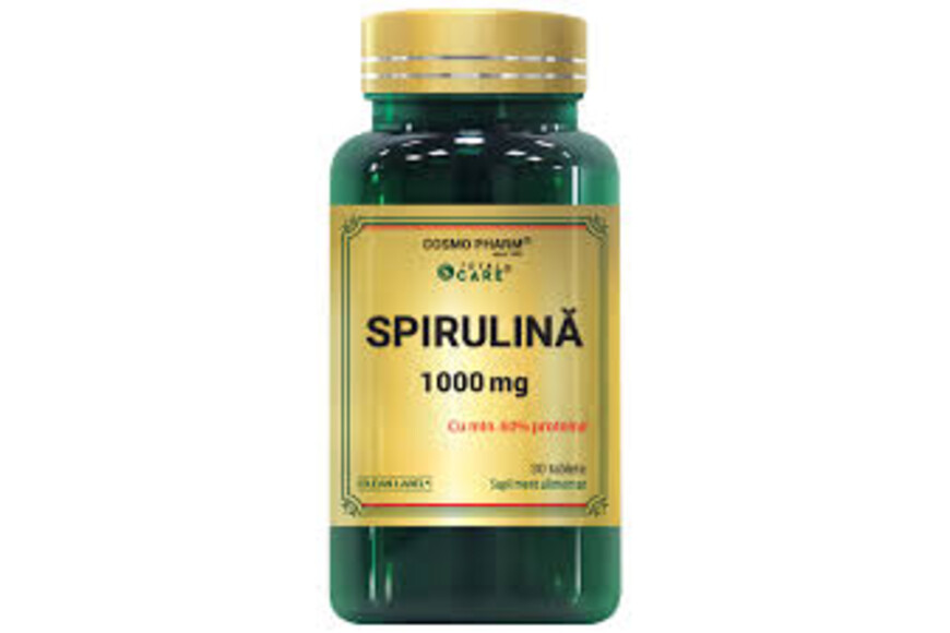 Spirulina 1000mg, 30 Capsule, Cosmopharm.