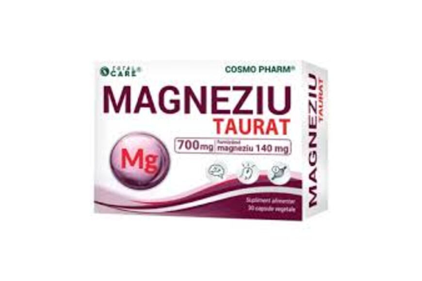 Magneziu Taurat, 30 capsule, Cosmopharm