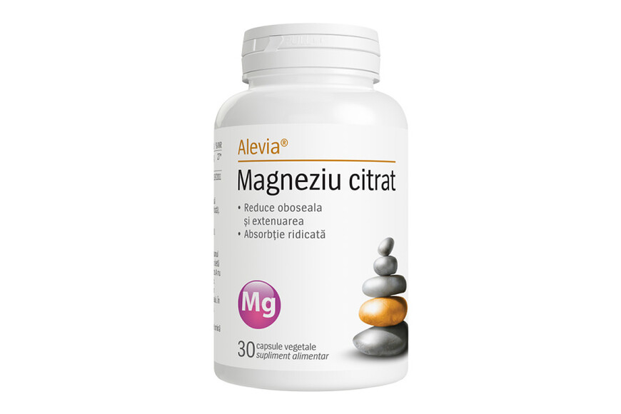 Magneziu Citrat, 30 capsule, Alevia