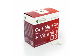 Calciu + Magneziu + Zinc + Vit D3 ,120 comprimate, Remedia